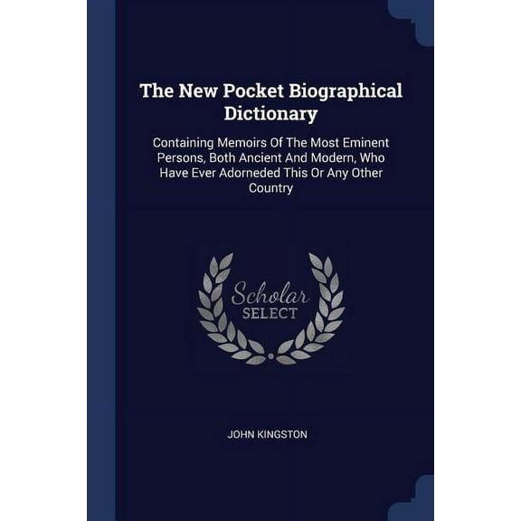 The New Pocket Biographical Dictionary (Paperback)