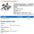 thumbnail image 2 of Variable Timing Solenoid 1 - Compatible with 1996 - 2000 Honda Civic Si 1.6L 4-Cylinder 1997 1998 1999, 2 of 2