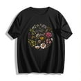 thumbnail image 4 of Busydd Womens Summer Tops Short Sleeve Round Neck Tshirts Shirts for Women Trendy Floral Print Graphic Tees Casual Comfortable Womens T Shirts XL, 4 of 4
