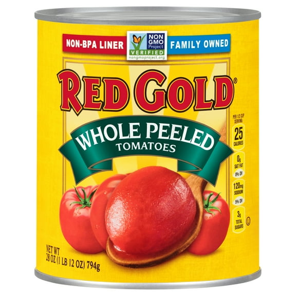 Red Gold Whole Peeled Tomatoes, 28 oz Can