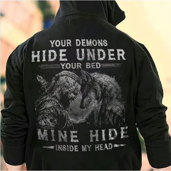 2023 AliExpress Printemps et Automne Impression Numérique 3D Mode Aguichant Wolf Tête Chandail à Capuchon Poche Kangourou