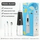 thumbnail image 4 of Seitruly Irrigador de inalámbrico Pantalla digital giratoria 350ml Flosser de agua Herramienta de limpieza de de viaje cuidado de los oídos Negro, 4 of 6