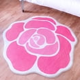 thumbnail image 2 of Rose Rug - Round Flower Shaped Carpet, 2 of 6
