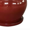 thumbnail image 4 of Southern Patio Wisteria 8" Round Ceramic Planter Pot with Saucer, (2 Pack), 4 of 10