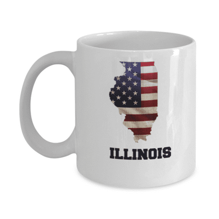 

I Love Illinois Coffee Mugs Coffee mug White Ceramic Coffee Mug 11 oz