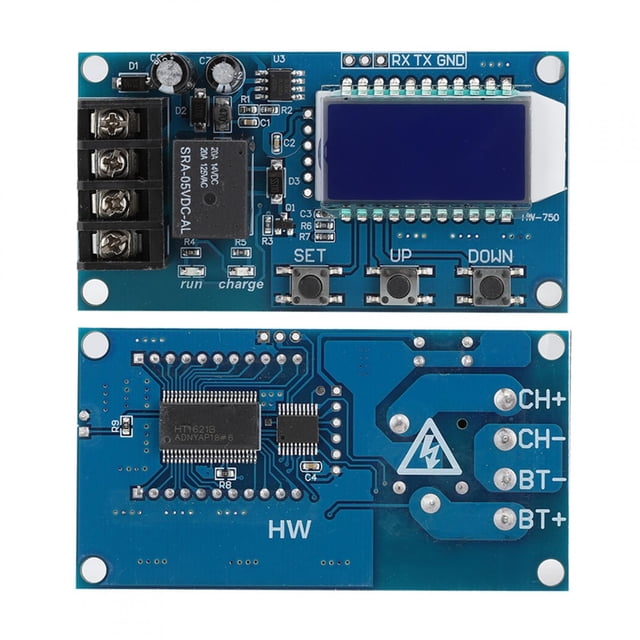 Control de Cargador de Batería AMONIDA Módulo de Control de Carga de Batería HW 750 Interruptor de Protección contra Sobrecarga de Apagado para Batería de 6 60V
