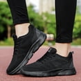 thumbnail image 2 of WEAIXIMIUNG Women's Sneakers Size 8 Memory Foam Women Sneakers Fashionable New Pattern Color Blocking Thick Sole Flat Bottom Comfortable Non Mesh Breathable Lace Up Casual Shoes, 2 of 9