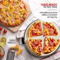 thumbnail image 2 of Eatex Electric Pizza Oven Indoor, 12 Inch Countertop Pizza Oven, Portable Stone Pizza Oven, Heats up to 790Â°F for Crispy Crust, Pizza Maker Machine for Home â Cream, 2 of 8