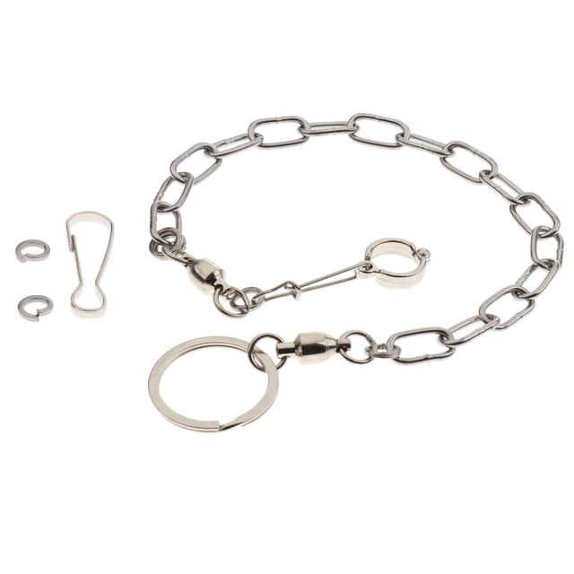 Anillo De Tobillón De Acero Inoxidable De La Cadena De Los Pies De La Correa De La Correa Del Pájaro PET 12 Sunnimix Pájaros Parrot Foot Cadena