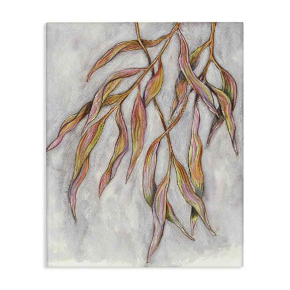 Stupell Industries Eclectic Withering Leaves Botanicals Hanging Modern Watercolor Detail Canvas Art, 24 x 30, by Elvira Errico