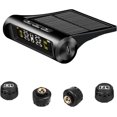 thumbnail image 1 of Solar-Powered Rv/Trailer Tpms W/4 Sensors & LCD for Live Tire Pressure/Temp, Trailer Tire Pressure Monitoring System, Travel Accessories, Rapid Pressure Loss Warning, 24/7 Guardian, 1 of 8