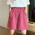 thumbnail image 2 of Pantalones cortos de cintura alta para mujer, moda coreana de verano 2024, pantalones cortos holgados informales de pierna ancha para mujer, pantalones cortos deportivos para correr y hacer ejercicio, 2 of 4