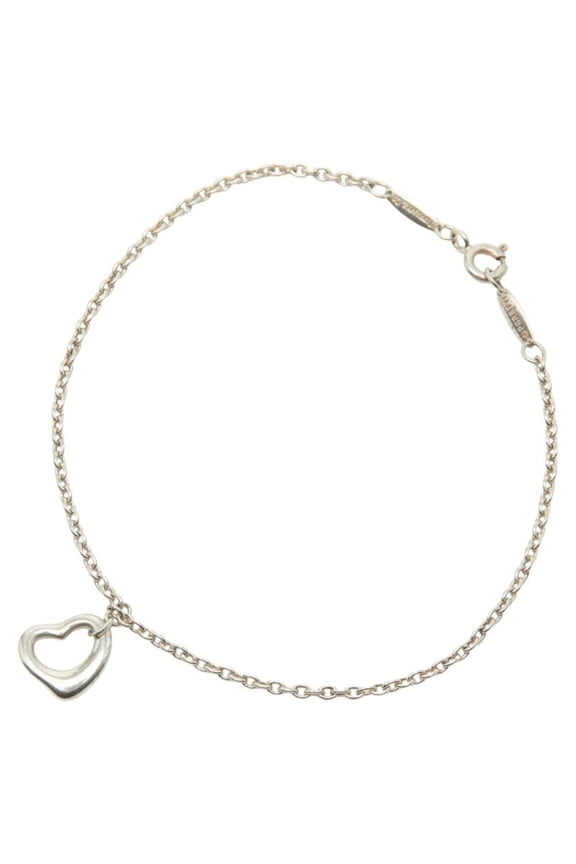 Pre-Owned Tiffany & Co. Open Heart Bracelet in 925 Sterling Silver for Women. (Good)
