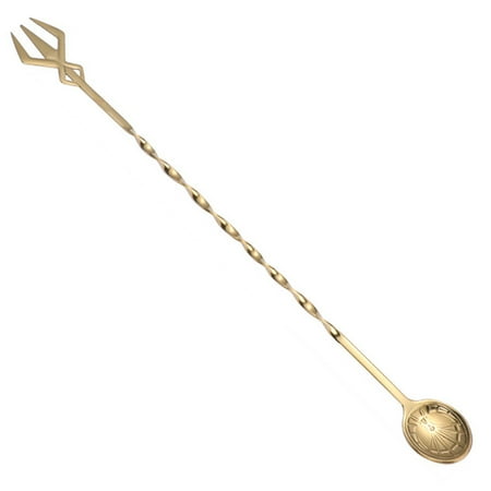

Papaba Cocktail Stirrer Easy to Clean Exquisite Useful Double Heads Stirring Spoon
