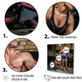 thumbnail image 5 of Designart "Gym Workout For A Sports Couple" Aerobic & Bodybuilding Picture Framed Canvas Prints, 5 of 5
