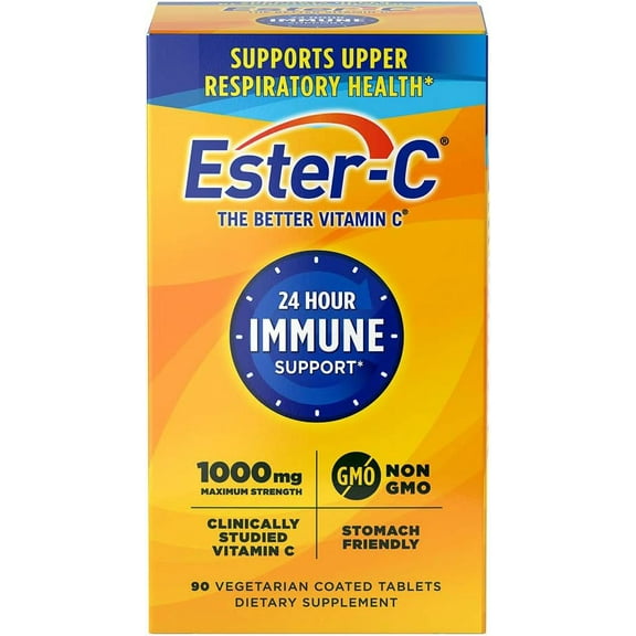 Ester-C Vitamin C, 1,000 mg, 90 Coated Tablets