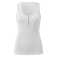 thumbnail image 7 of Long Tank Tops for Women Soft Solid Summer Tank Tops Spaghetti Strap Comfy Crew Neck Sleeveless Layering Shirts Camisole Vest Clothes Ruched Women's Tees and Tanks Curved Hem, 7 of 7