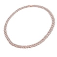 thumbnail image 4 of Chain Necklace, Hip Hop Necklace Excellent Craftsmanship Lasting Color Retention Strong Durable  for Decoration for Gift Rose Gold, 4 of 8