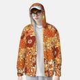 thumbnail image 4 of Kll Hippie Flower Print Men'S Women’s Upf 50+ Sun Protection Outdoor Hoodie Jacket Long Sleeve Fishing Hiking Performance Shirt- 3x-Large, 4 of 8