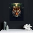 thumbnail image 4 of Nawypu Mindset is Everything Motivational Animal Interesting Inspirational Cat and Tiger Wall Art Print Canvas Poster Decorative Painting Modern Art for Wall Decor Bedroom Decorations, 4 of 4