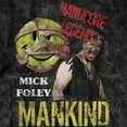 thumbnail image 2 of WWE Men Shirt, Graphic Mankind Wrestling T-Shirt Black Tie Dye - XL, 2 of 7
