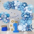 thumbnail image 3 of Globos para Fiesta, Juego de Globos Decoraciones, Kit de Guirnalda de Globos Azules Globos Metálicos para Cumpleaños Revelación de Sexo Graduación Año, 3 of 4