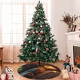 thumbnail image 7 of Sikiie Cozy Tree Hole Cabin 30-48 inches {designName} Print Christmas Tree Skirt Snowman Xmas Tree Skirt with Edge Christmas Decorations for Holiday Party-48", 7 of 7