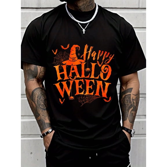 100% Cotton Trick Or Treat Happy Halloween Spooky Men Women Scary T-Shirt Summer Men Halloween T-Shirt