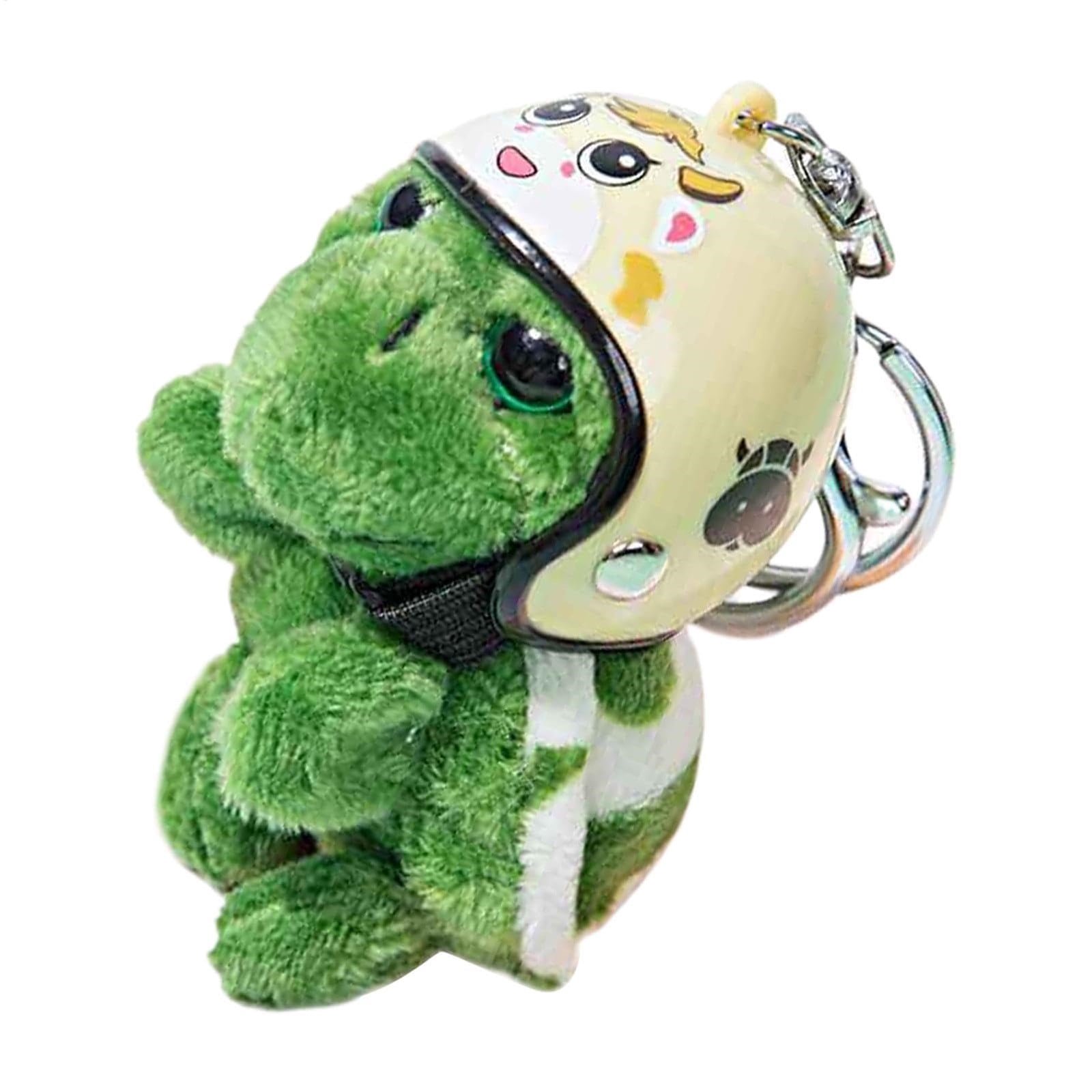 Soft Turtle Keychain for Bags and Keys Cute Charm with Funny Detail 9x3x6 cm Khaki