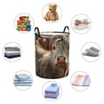 thumbnail image 4 of Fotbe Adorable Flower Field Cow Cesto de Ropa con Asas, Cesto Impermeable de Gran Capacidad, Bolsa de Lavado para Dormitorio, Cesto de Ropa con Ruedas y Asas-Small, 4 of 6
