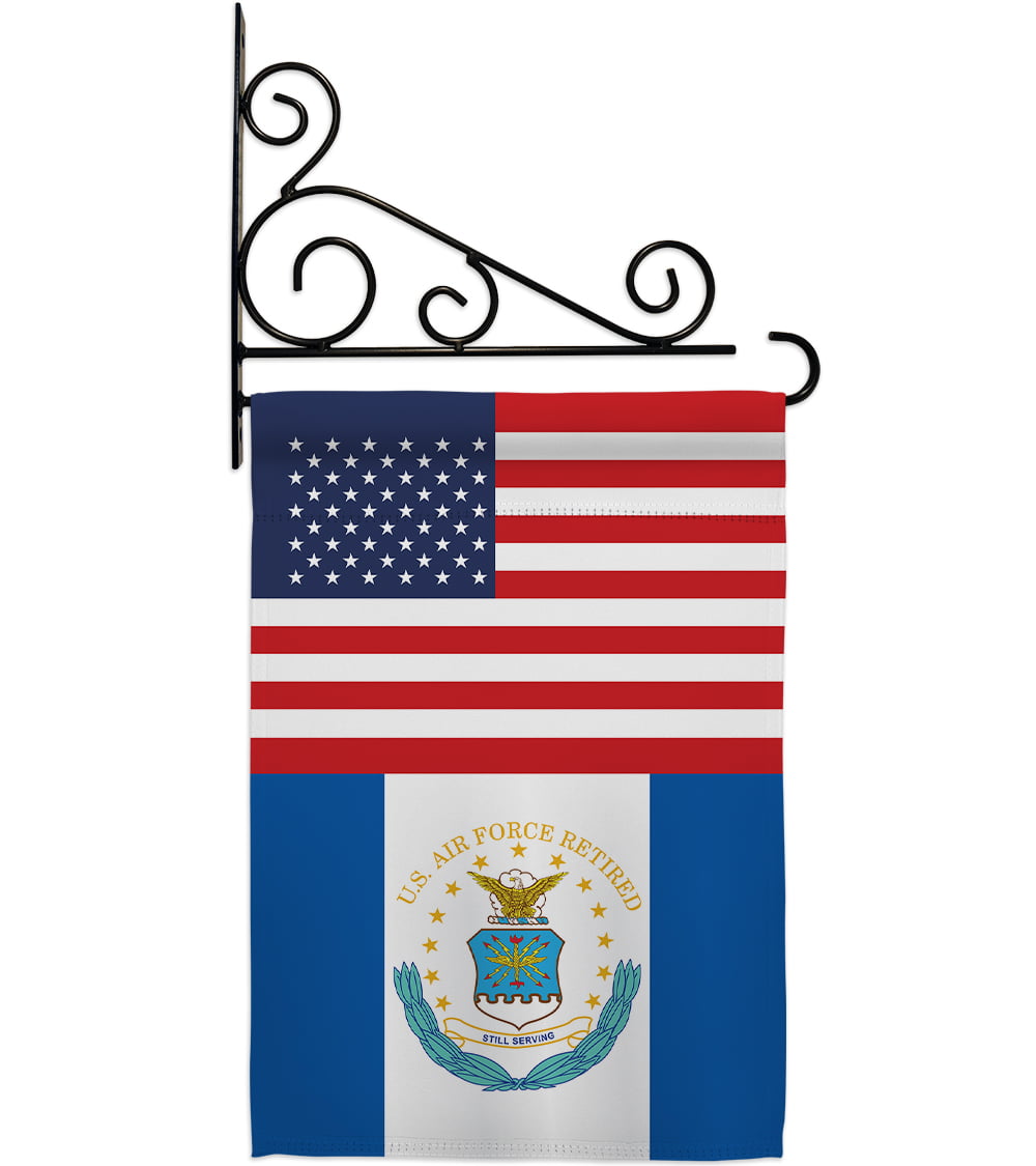 United States Air Force American Veteran US Flag House and Garden Flag 