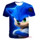 thumbnail image 3 of Camiseta de Sonic 2 para niños y niñas, traje de verano, 4-14T, estampado 3D de Sonic, camisetas de manga corta para niños, patrón de traje, 3 of 5