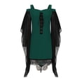 thumbnail image 5 of Gothic Lace Up Dress for Women Off-Shoulder Vintage Dresses Bell Sleeve Steampunk Medieval Costume Cosplay Halloween Dresses, 5 of 6