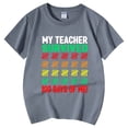 thumbnail image 4 of PMVFHDE T-Shirts pour Filles T-Shirts pour Filles Hauts de Mode pour Filles Hauts Décontractés Imprimés Col Rond Manches Courtes T-Shirt Décontracté Gris Clair, 5-6 Ans, 4 of 6
