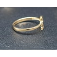 thumbnail image 2 of 14k Real Solid Yellow Gold Moon and Star Ring, 14k Solid Gold Women Dainty Ring, Crescent Gemstone Gold Ring for Women, Gift,Moon Gold Ring (Ring size:8;), 2 of 4