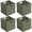 Green-13" L x 13" W x 13" H, variant on 13" L x 13" W x 13" H Brown Handwoven Paper Cube Storage Basket Set of 4