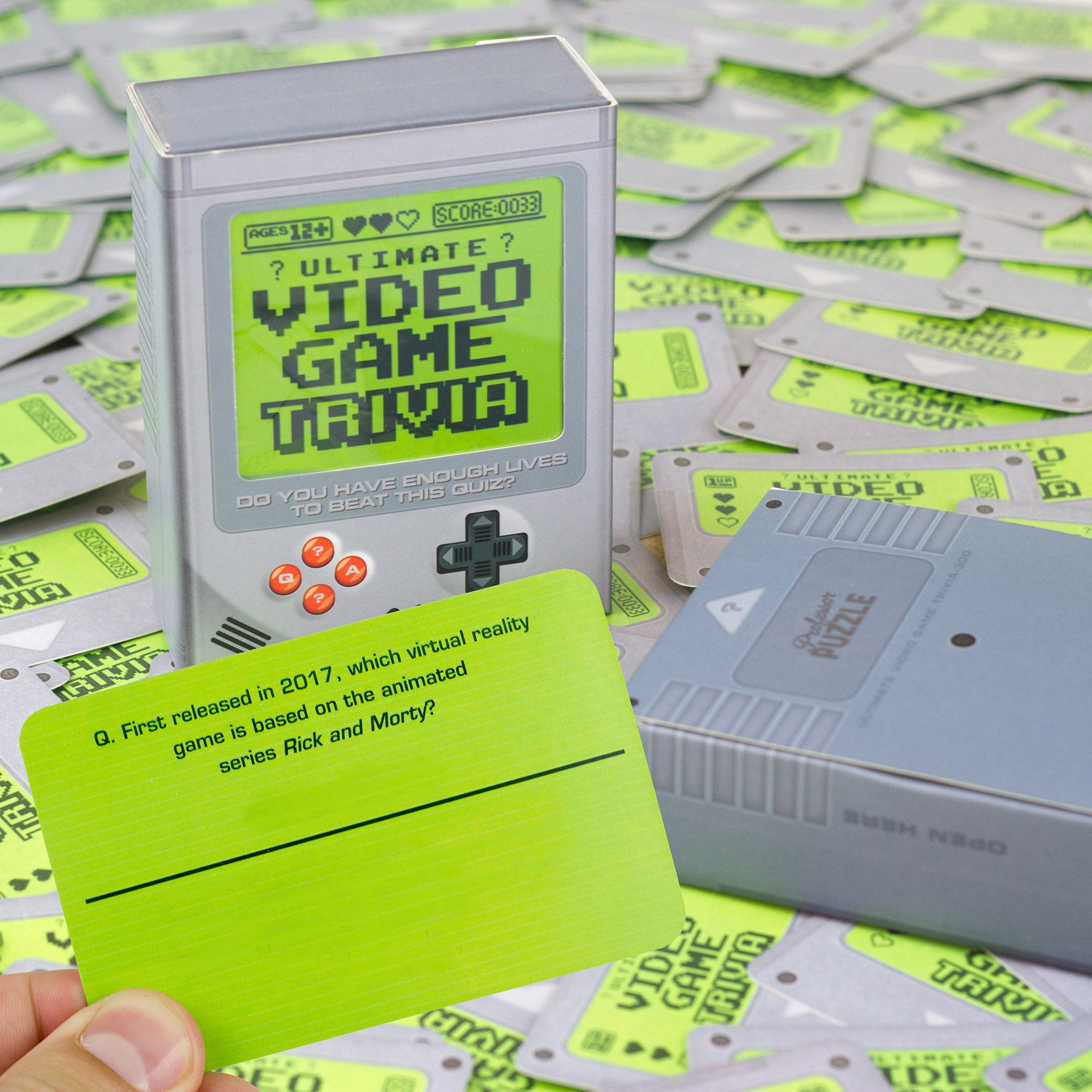 Professor Puzzle: Ultimate Video Game Trivia - Party Game, 300 Questions About All Things Gaming, Do You Have Enough Lives to Beat This Quiz, Ages 12+