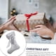thumbnail image 5 of Adorno navideño colgante para árbol con forma de calcetines de terciopelo anudados, con detalle de cuerda, Rkxzt, 5 of 9