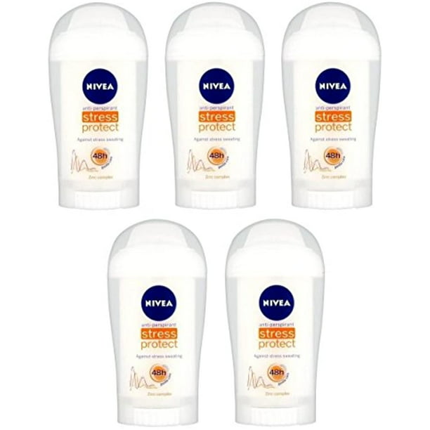fatning kold Nikke 5X Nivea Stress Protect Anti-Perspirant Deodorant Solid Stick For Women  5X40ml (Pack Of 5) - Walmart.com