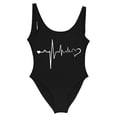 thumbnail image 5 of MDUKONU Women's Tummy Control One Piece Swimsuit Casual Swimsuit Black S, 5 of 5