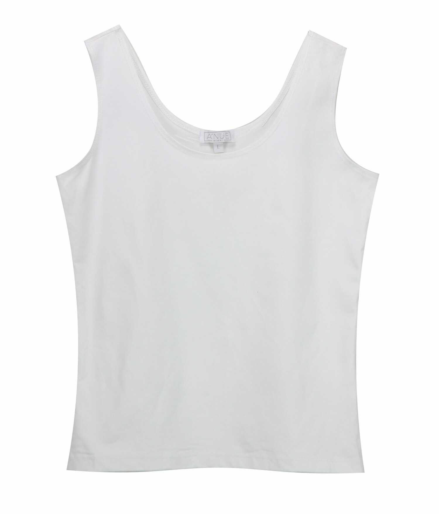 A'Nue Miami Women's White Stretch Cami Tanks & L