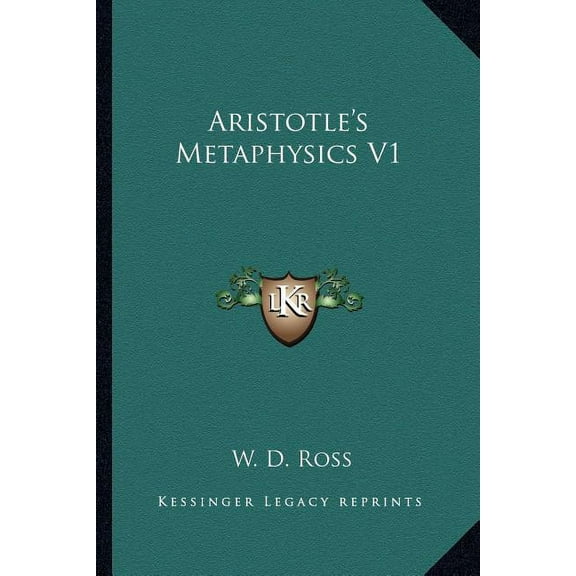 Aristotle's Metaphysics V1, (Paperback)