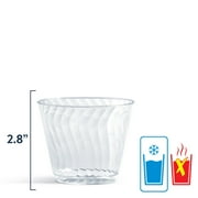 (4 pack) Chinet Crystal® Premium Disposable Plastic Cups, Clear, 9 oz, 50 Count