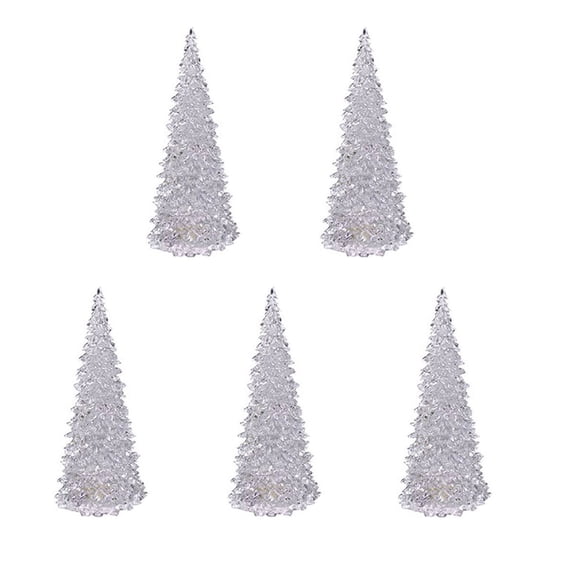 Fiudx Luz Nocturna Led con Forma de Árbol de Navidad, 7 Colores Cambiantes, Ahorro de Energía, Decoración Romántica para Dormitorio, Idea de Regalo, Ambiente Relajante para El Hogar, Funciona con Pil
