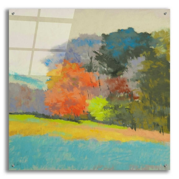 Epic Art 'Fox Farm Woods' by Mike Kelly, Acrylic Glass Wall Art, 36"x36"