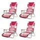 Ostrich 3-N-1 Chaise de Plage Inclinable en Aluminium Léger Rose (4 Pièces) – image 1 sur 7