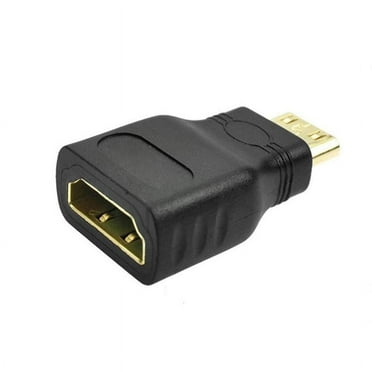 Mini HDMI Male to Standard HDMI Female Adapter 24K Gold Interface Plated J6V2
