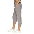 thumbnail image 4 of RBX Active Women's Relaxed Lightweight Woven Cargo Capri Pant, 4 of 7