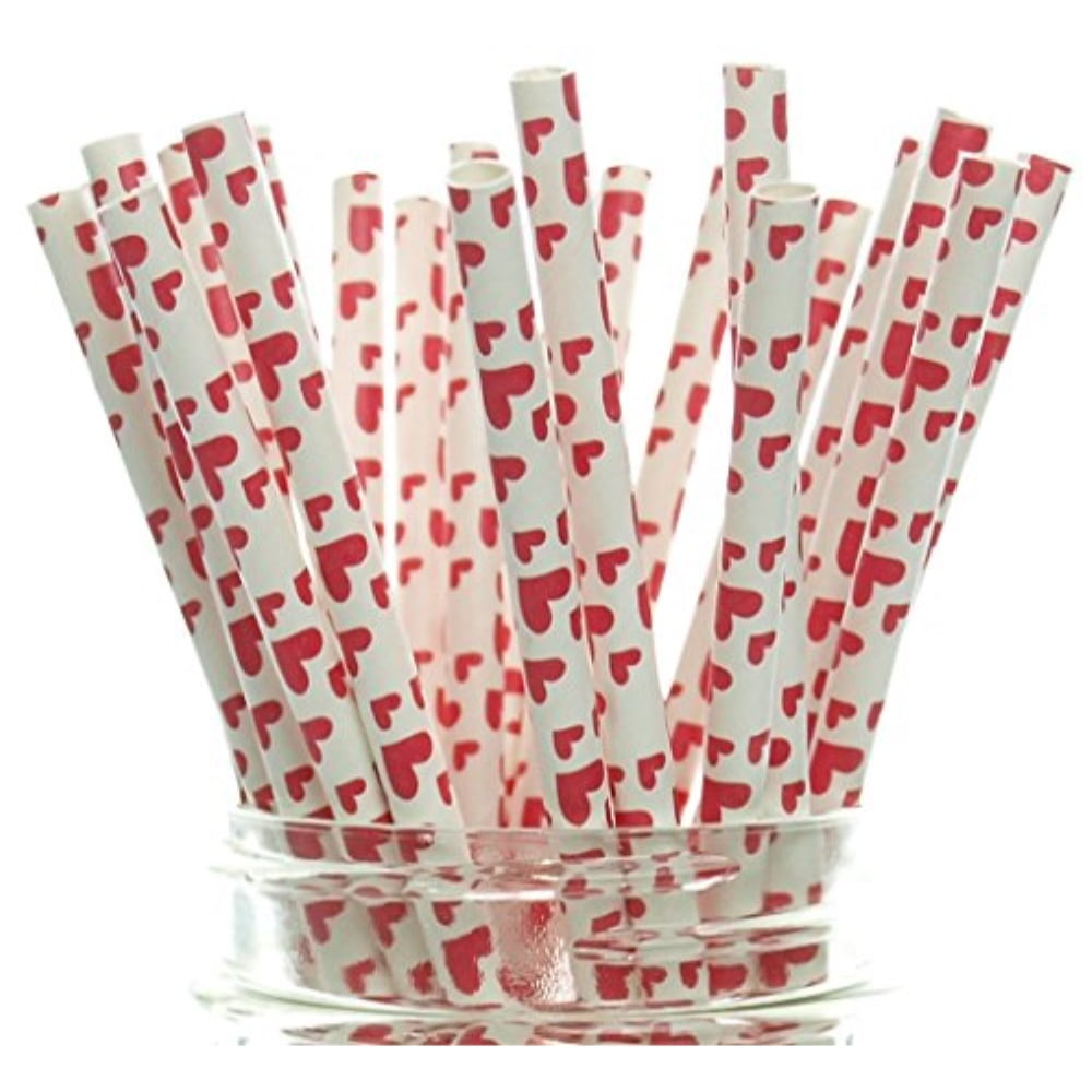 heart-straws-25-pack-red-love-hearts-print-paper-straws-valentine-s-day-party-supplies