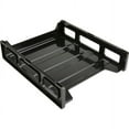 thumbnail image 2 of (2 pack) Business Source, Front-Load Stackable Letter Tray, 1 Each, Black, 2 of 5